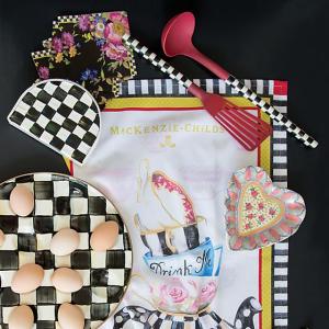 Courtly Check Enamel Napkin Holder