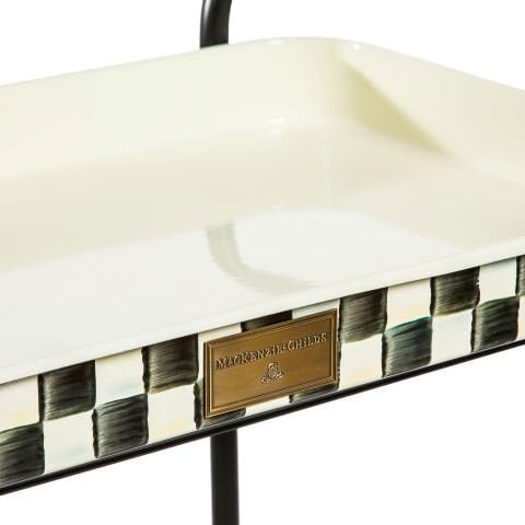 Courtly Check 2-Tier Kitchen Cart