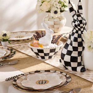 White Rabbit Ceramic Candy Dish
