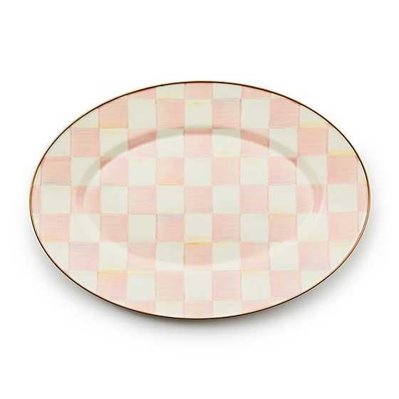 Rosy Check Small Oval Platter