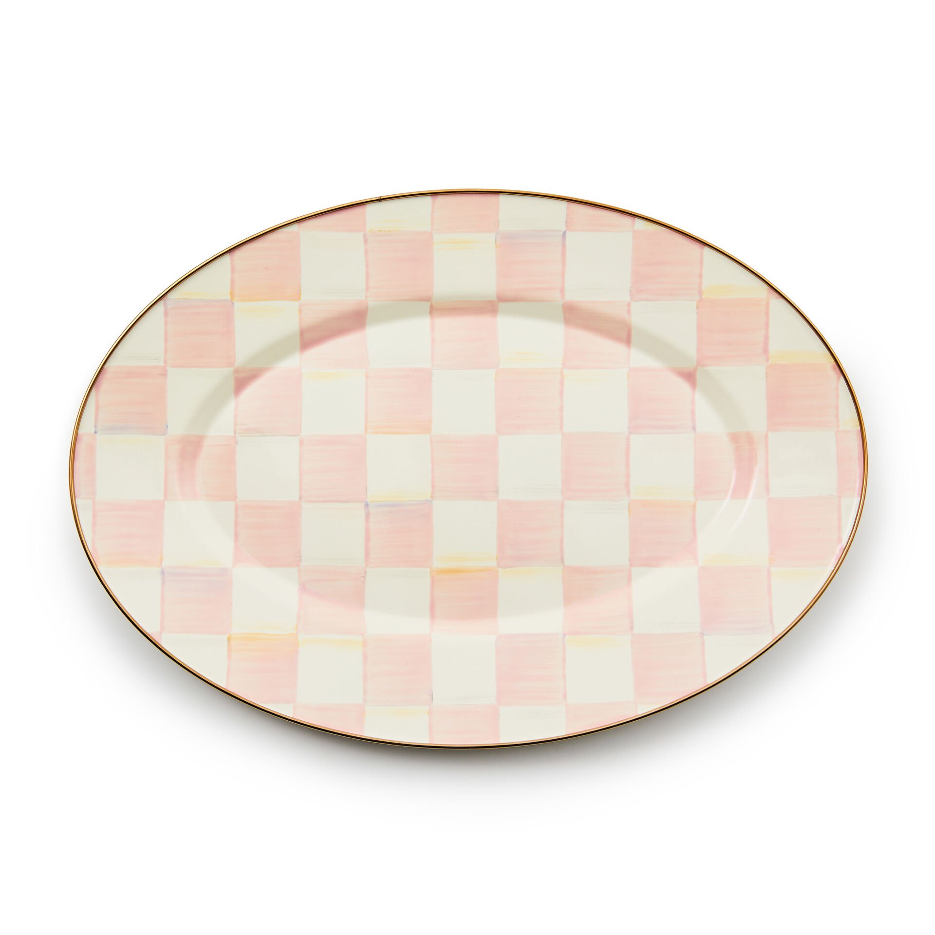 Rosy Check Small Oval Platter