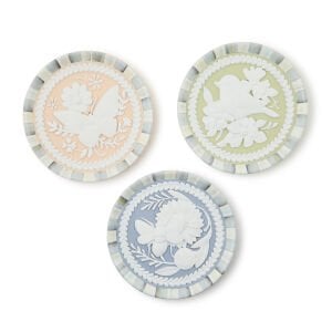 Cameo Resin Trinket Trays, Set of 3