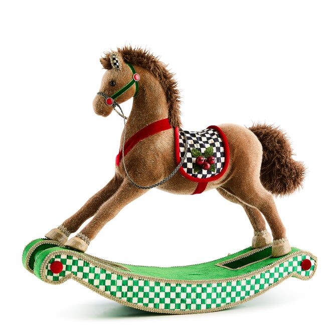 Holiday Fabric Rocking Horse