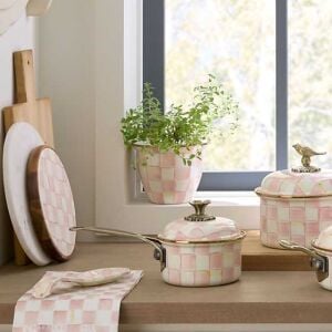 Rosy Check Large Flower Pot