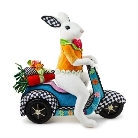 Calico Bunny on Vespa