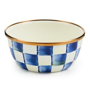 Royal Check Enamel Pinch Bowl