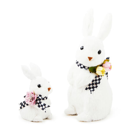 White Rabbit Bunnies Set of 2