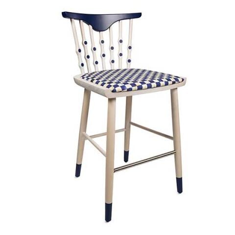 Musical Chairs Counter Stool - Royal Check