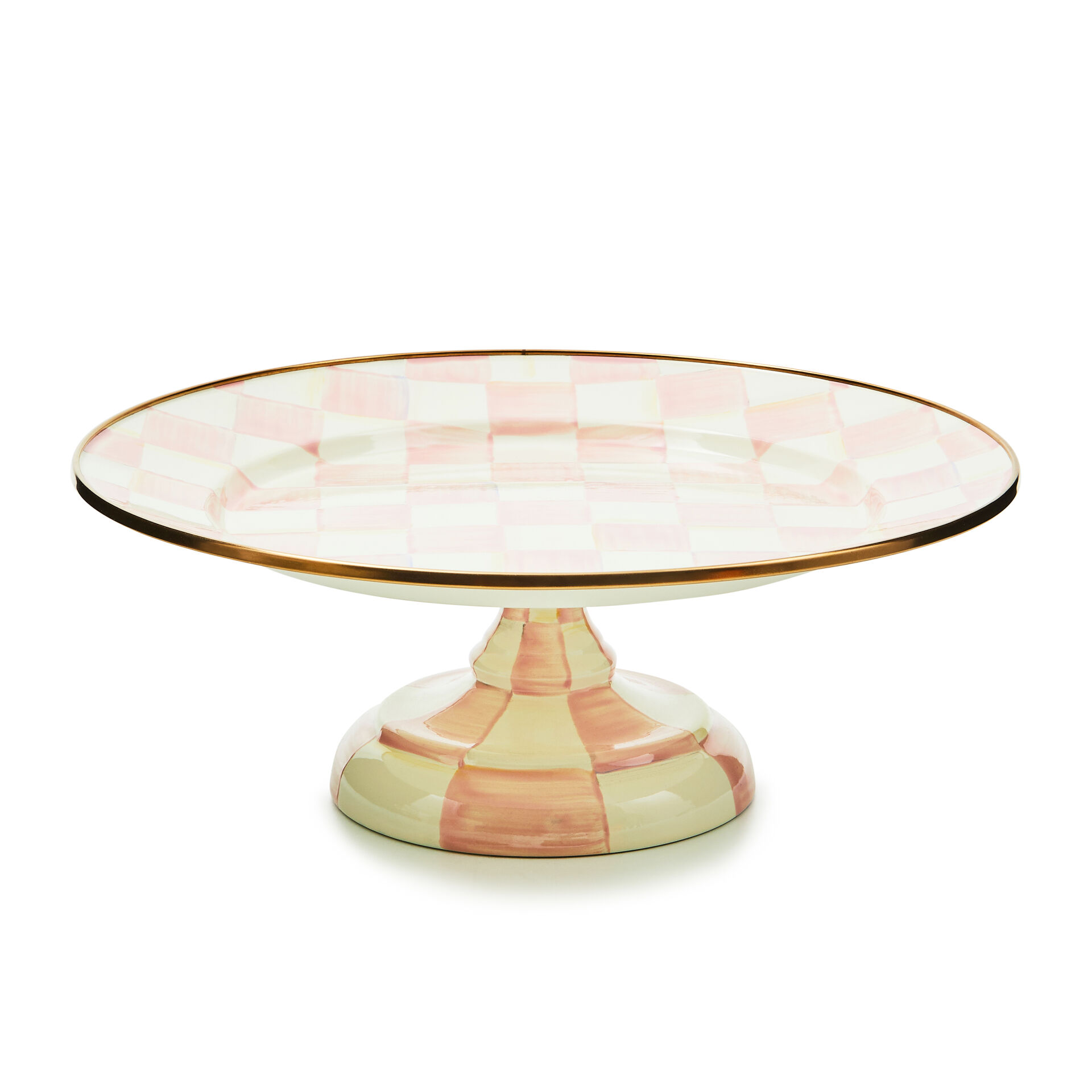 Rosy Check Small Pedestal Platter
