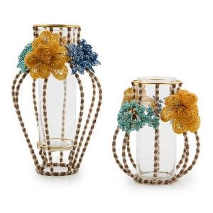 Field Study Large Beaded Flower Vase
