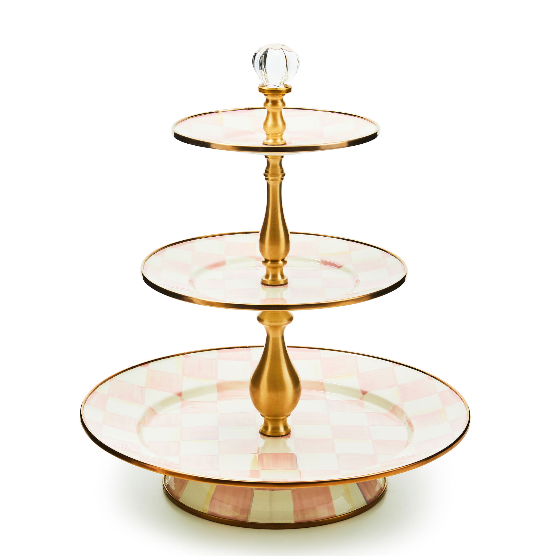 Rosy Check Three Tier Sweet Stand