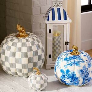 Sterling Check Pumpkin - Large
