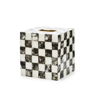 Courtly Check Capiz Boutique Tissue Box Cover