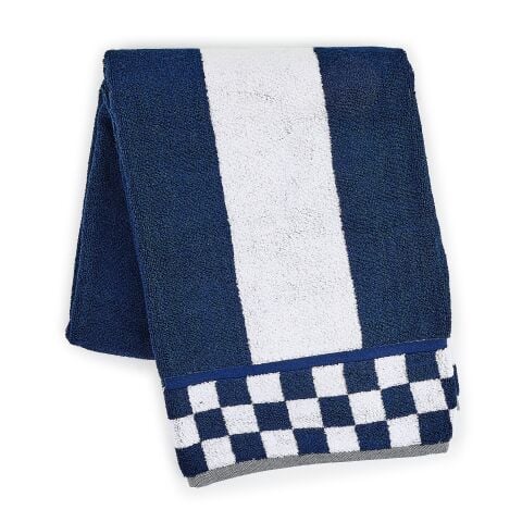 Indigo Stripe Bath Towel
