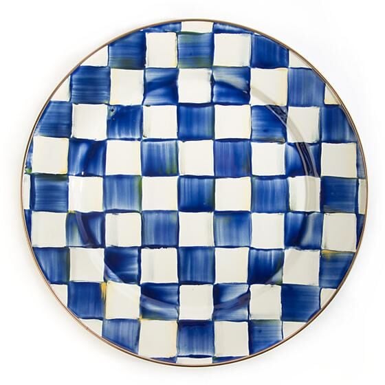 Royal Check Charger Plate