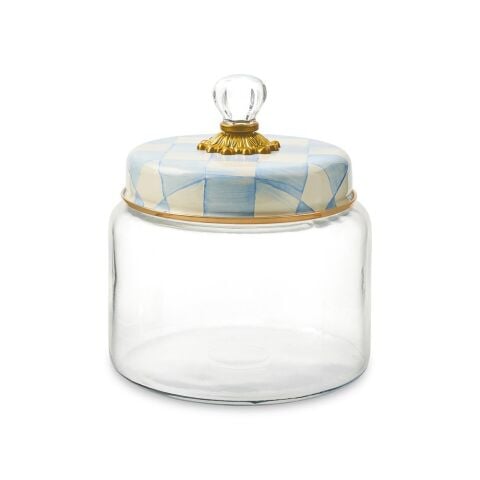 Sky Check Medium Kitchen Canister