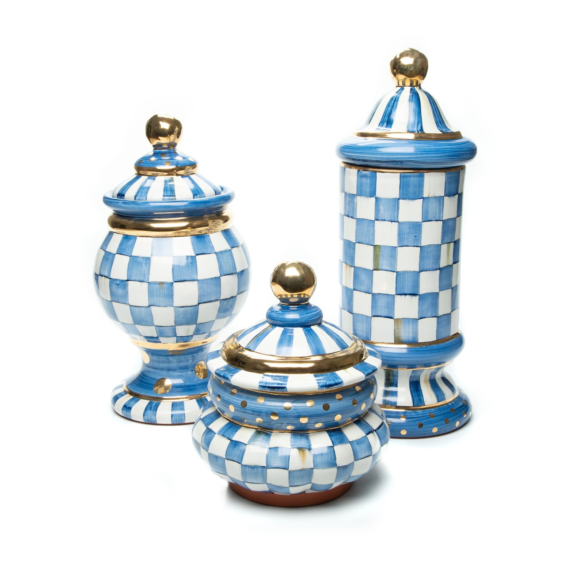 Royal Check Groovy Canister