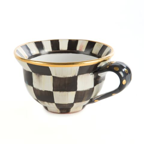 Courtly Check Ceramic Teacup