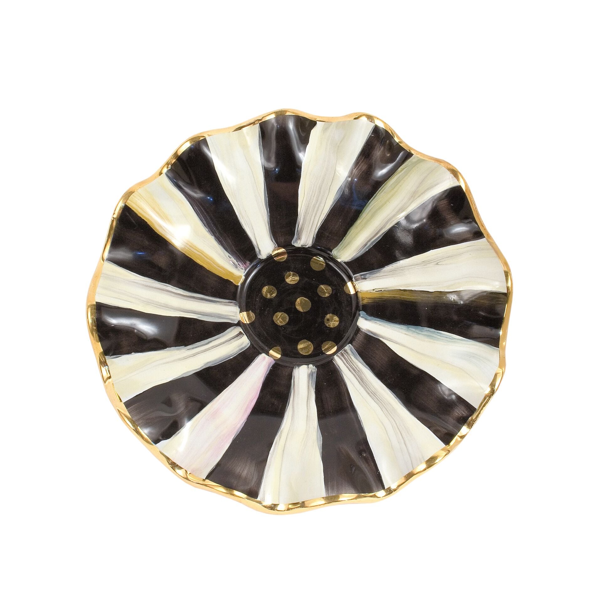 Courtly Check Ceramic Saucer