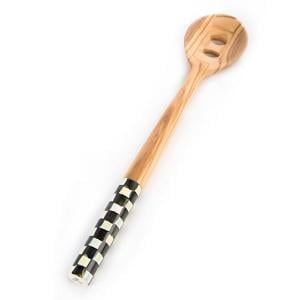 Courtly Check Olivewood Slotted Spoon