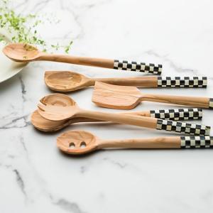 Courtly Check Olivewood Pan Paddle