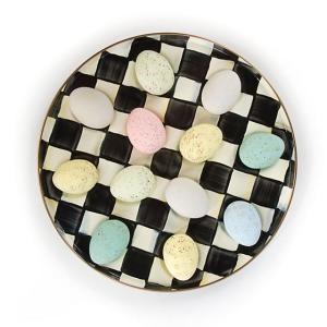 Courtly Check Enamel Egg Plate