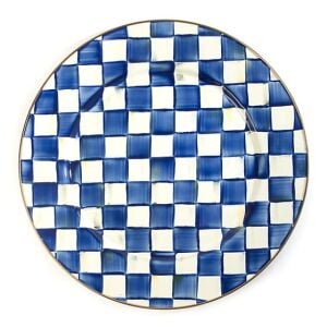 Royal Check Enamel Serving Platter