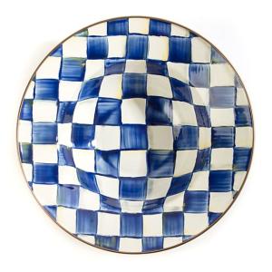 Royal Check Enamel Serving Bowl
