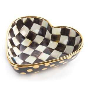 Courtly Check Heart Bowl - Large