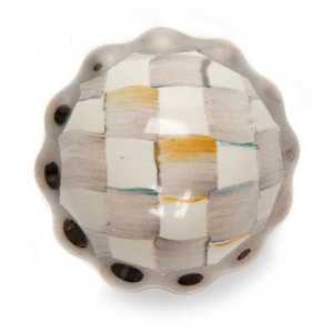 Sterling Check Petit Four Knob