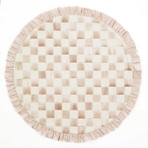 Mocha Check Round Placemat