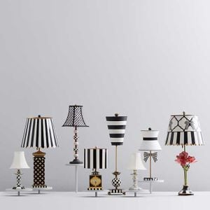 Sterling Check Candlestick Lamp - Turkey