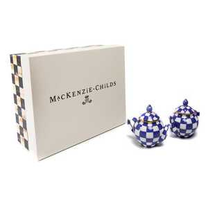 Royal Check Teapot Salt & Pepper Set