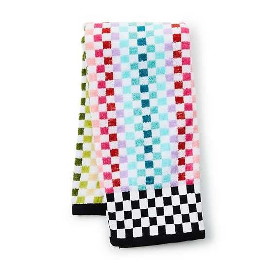 Rainbow Micro Check Hand Towel