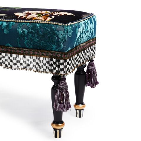 Moonlight Garden Floral Scuttlebutt Bench