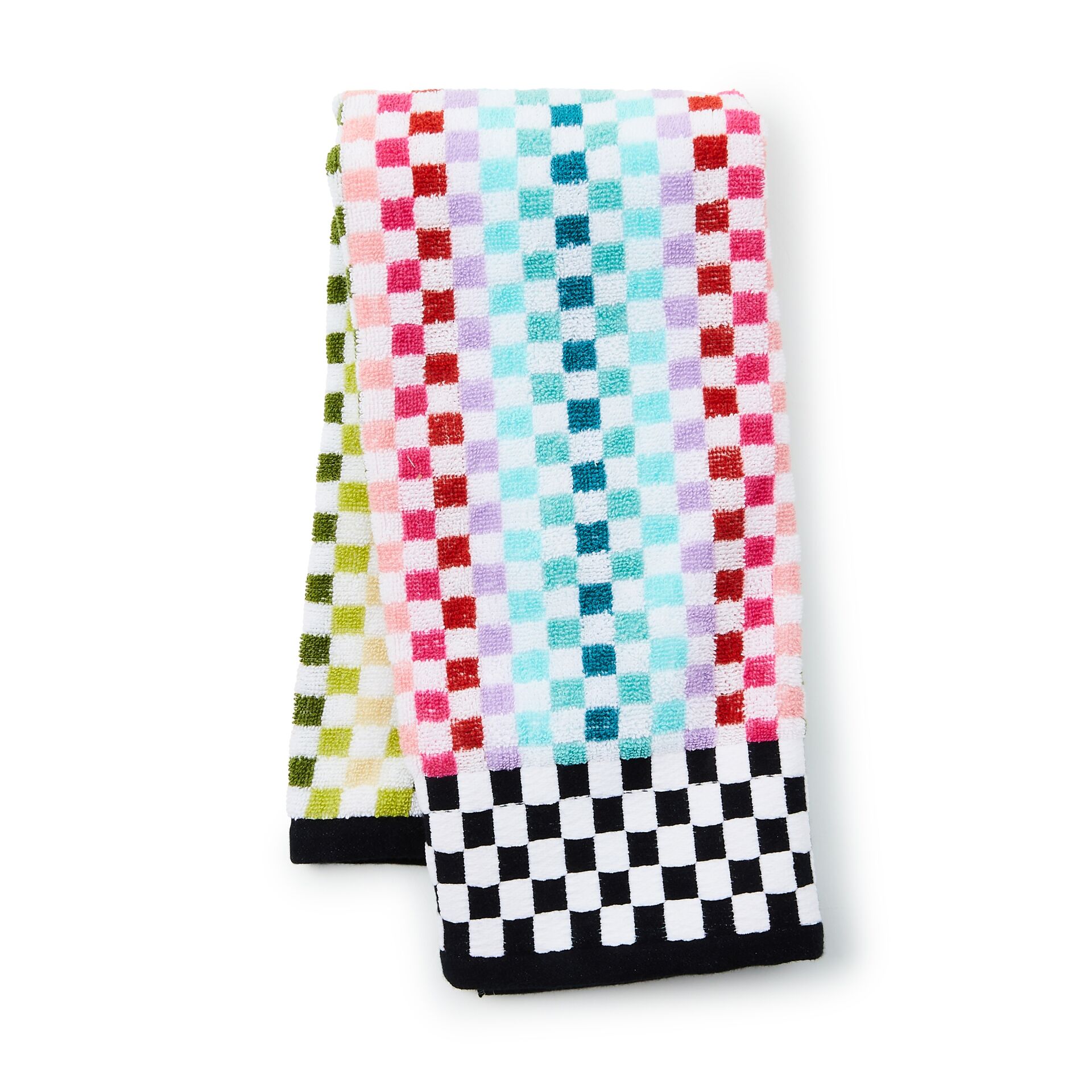 Rainbow Micro Check Hand Towel