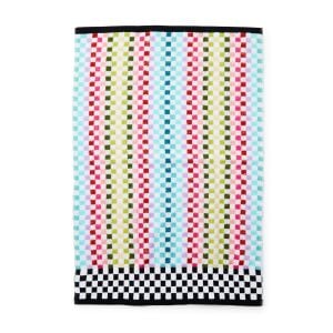 Rainbow Micro Check Hand Towel