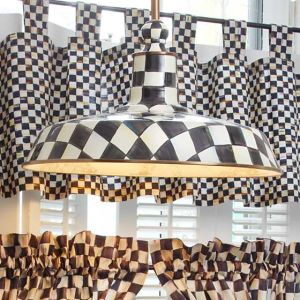 Courtly Check 18'' Barn Pendant Lamp - Turkey