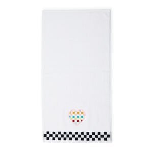 Rainbow Heart Check Hand Towel
