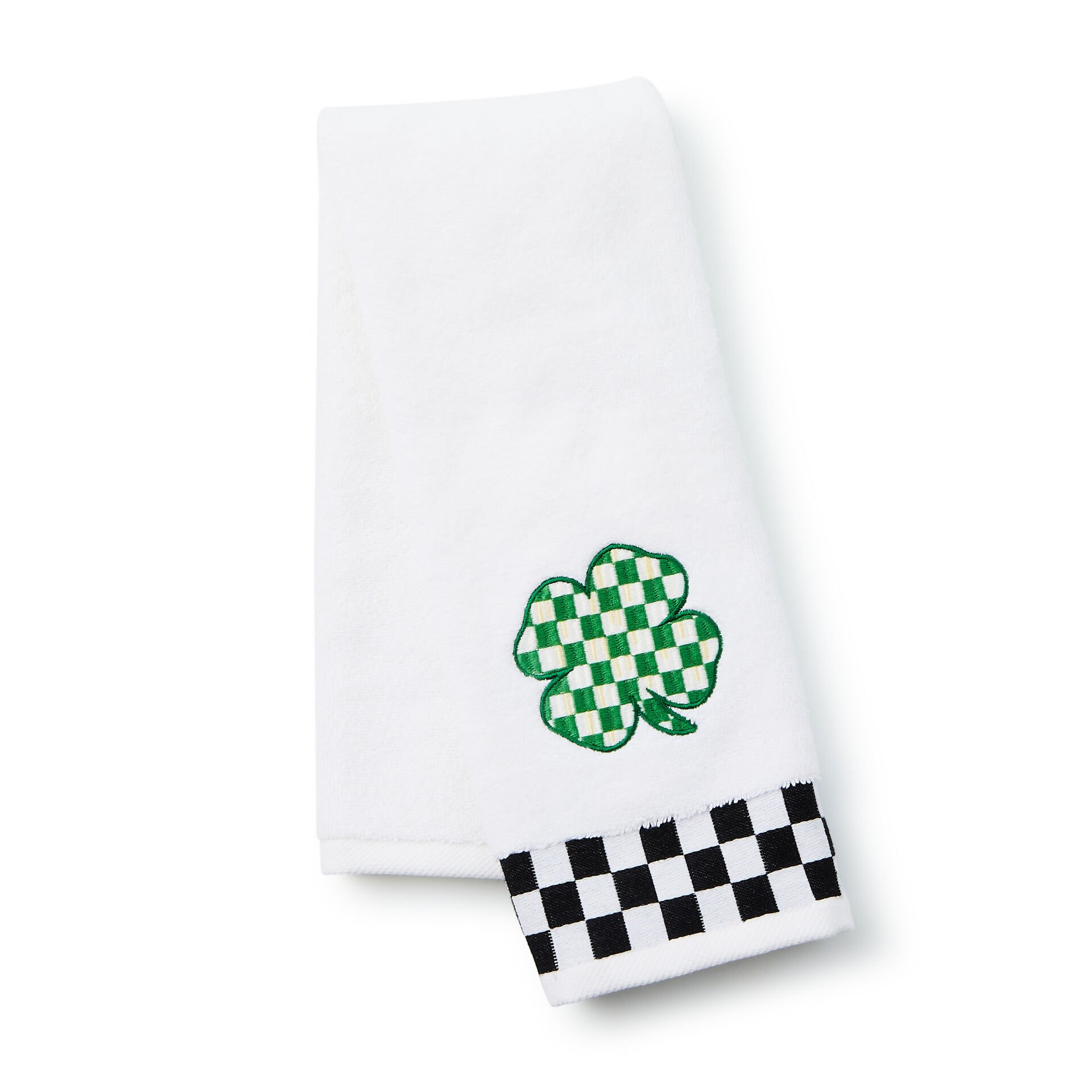 Lucky Clover Check Hand Towel
