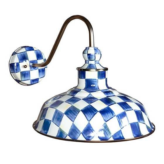 Royal Check 12'' Barn Sconce - Turkey