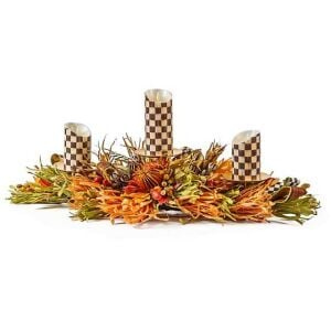 Fall On The Farm Triple Candle Centerpiece