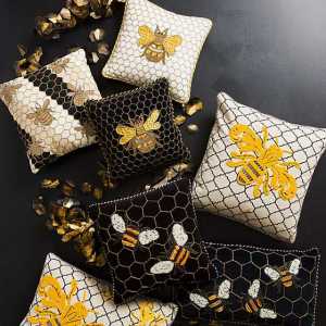 Queen Bee Outdoor Pillow