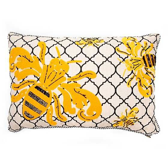 Queen Bee Outdoor Lumbar Pillow
