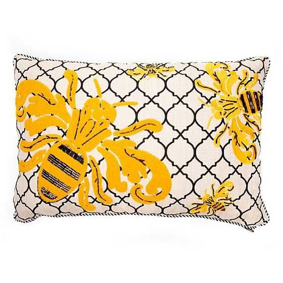 Queen Bee Outdoor Lumbar Pillow
