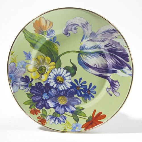 Flower Market Dinner Plate - Green