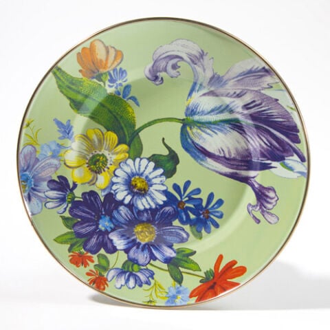 Flower Market Dinner Plate - Green