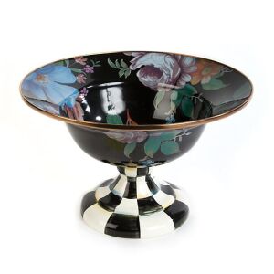 Flower Market Large Compote - Black