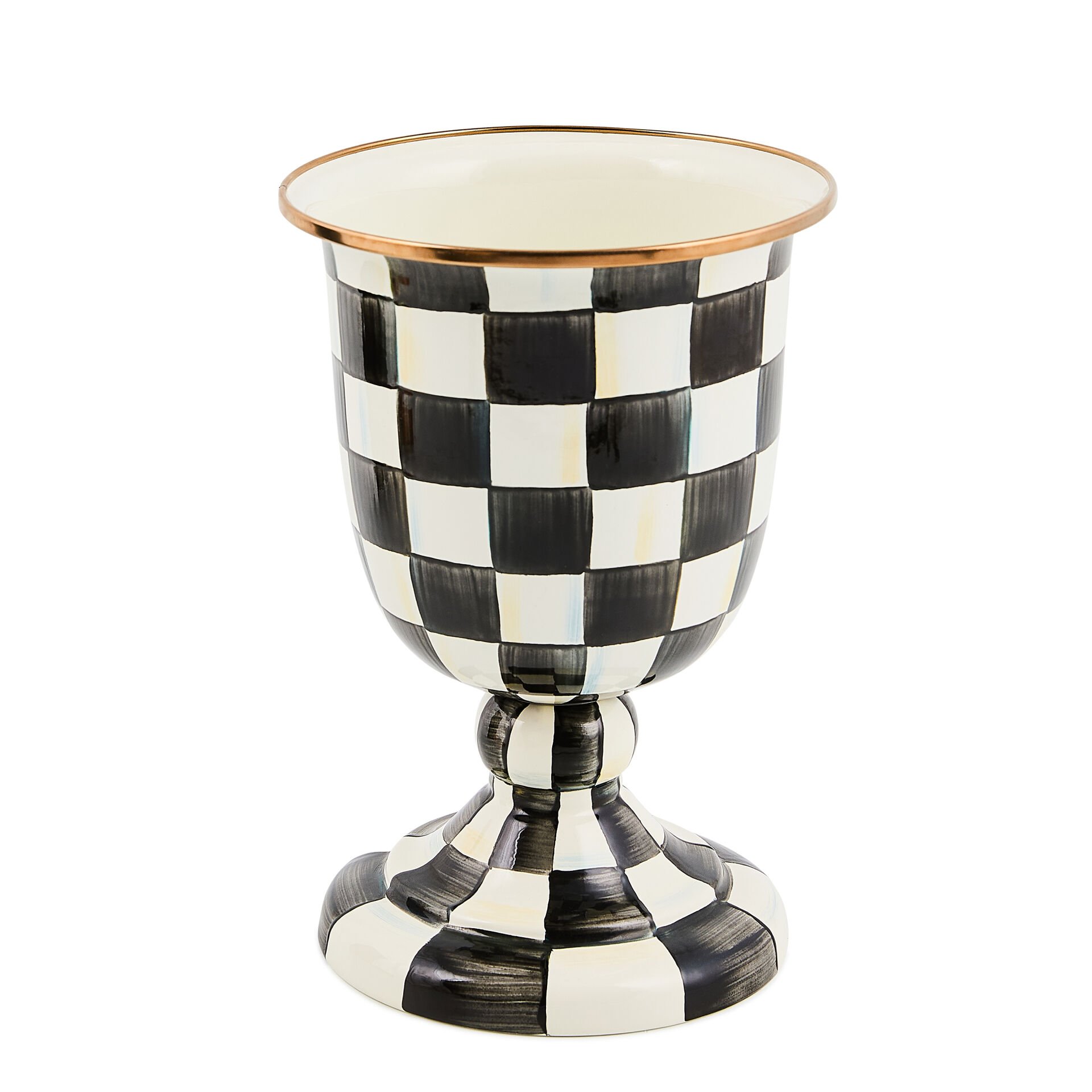 Courtly Check Pedestal Vase