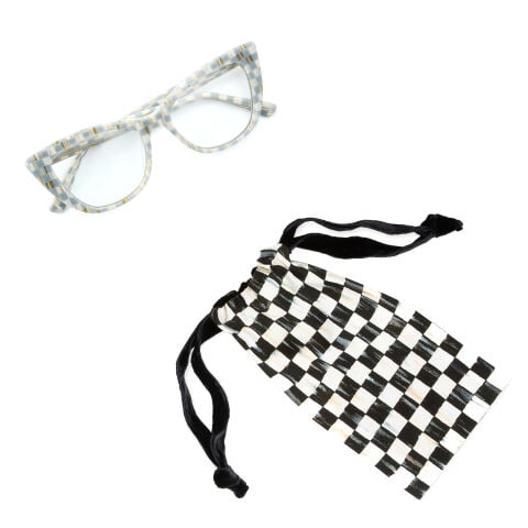 Sterling Check x 3 0 Cat Eye Readers
